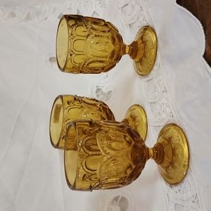 L E Smith cordial goblets